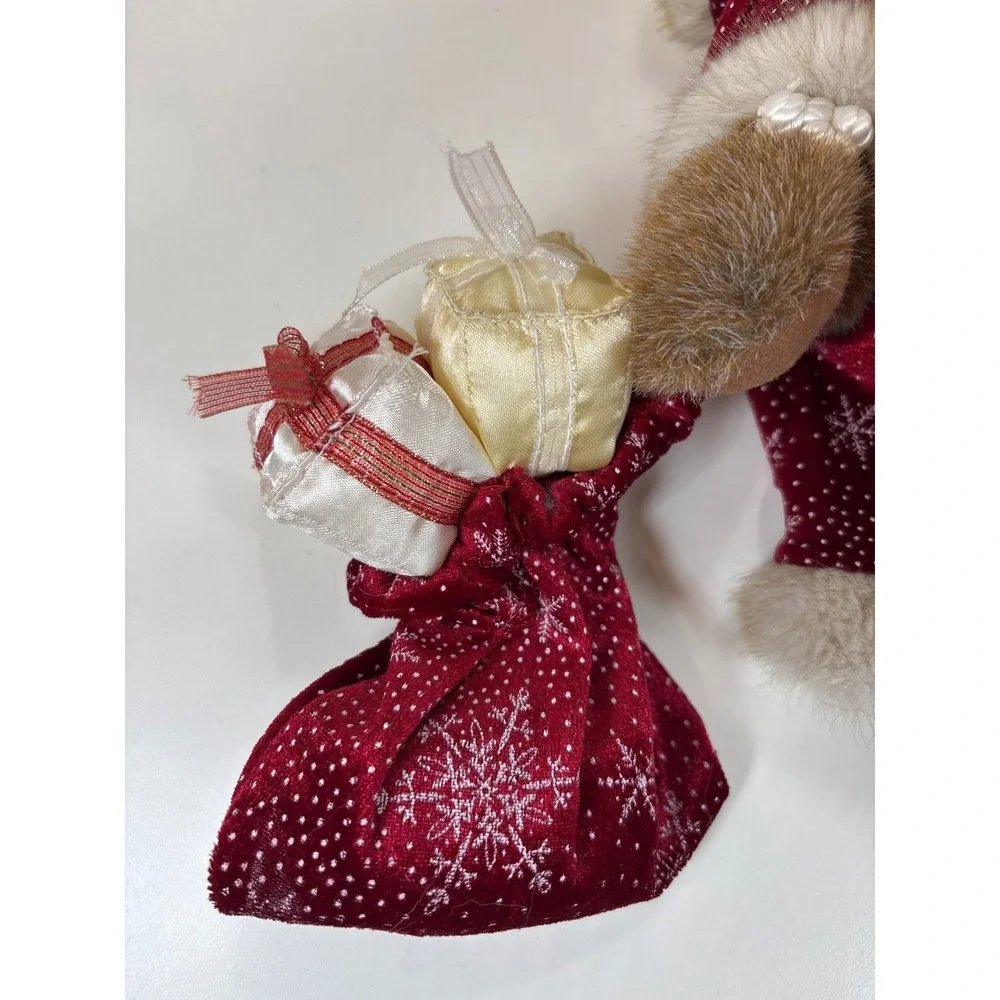 2003 Sasha & Nicholas Holiday Collectible Bear Red Velvet Cape Snowflake 15